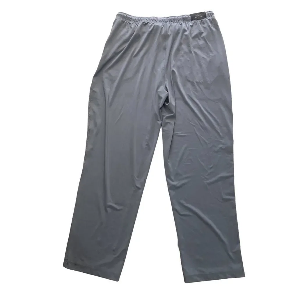 NEW Greg Norman Performance Luxury Style Elastic Waistband Pockets Pull On XL